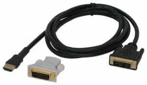 Los kits de cables CCDVI-xx de Hope Industrial se pueden utilizar para alimentar nuestras pantallas DVI desde una fuente HDMI, o para transmitir una señal DVI a través de un conducto.