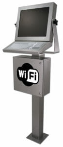 Estación de trabajo de carcasa de thin-client con wifi activado
