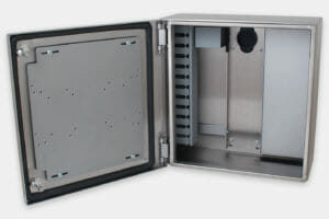 Carcasas industriales para thin-clients y PC pequeños, sin refrigeración interna o fuente de alimentación integrada